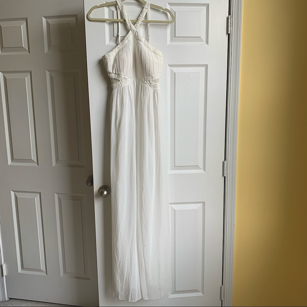Prom Girl never worn white prom dress